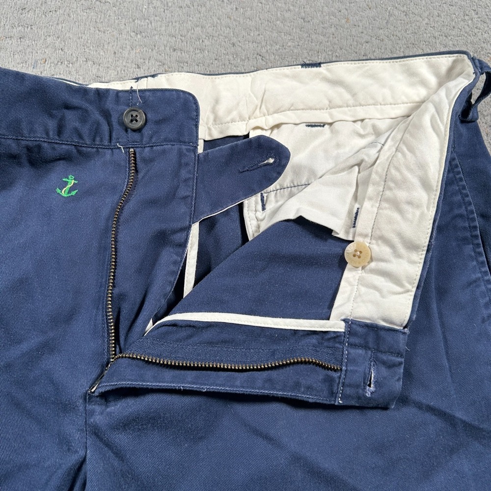 Polo‎ Ralph Lauren Pants Mens 38x28 Blue Chino Straight Fit Embroidered Anchors - Picture 4 of 9